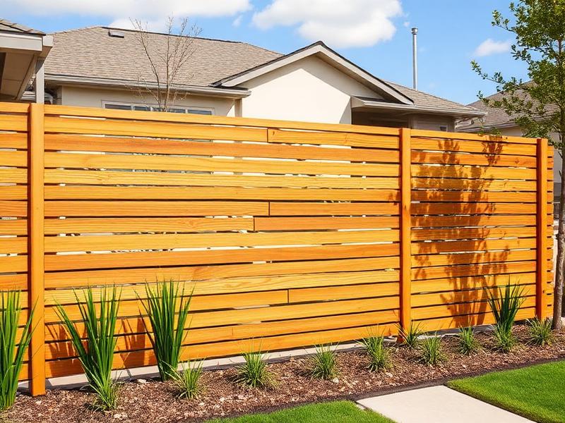 Horizontal Modern Fences